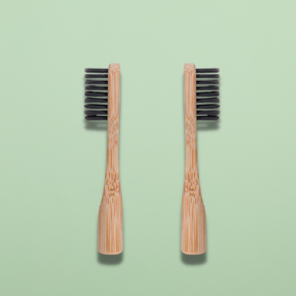 2 Bamboo Manual Toothbrush Replacement Heads