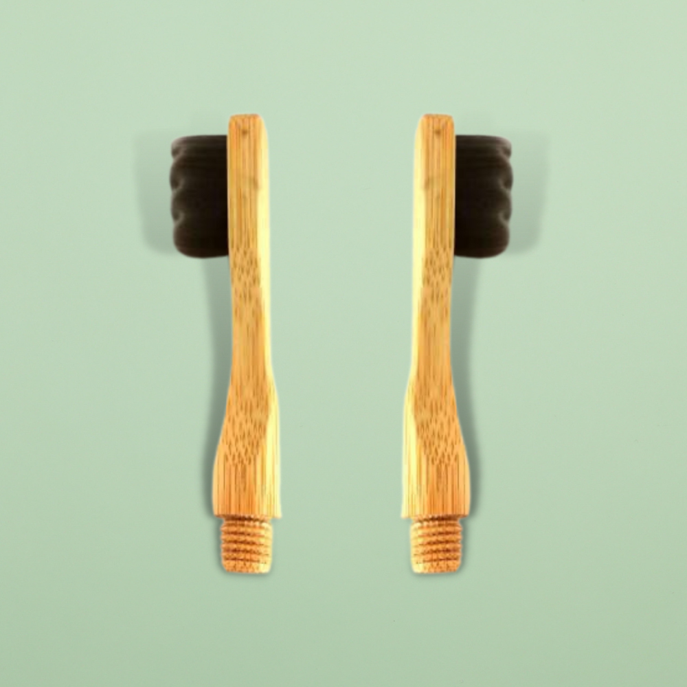 2 Bamboo Manual Toothbrush Replacement Heads